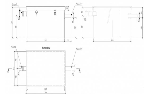 Жироуловитель под мойку Alta M-In 1.0-60