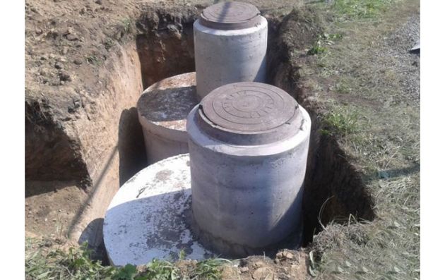 Ж\Б септик на базе 1,5 метровых колец