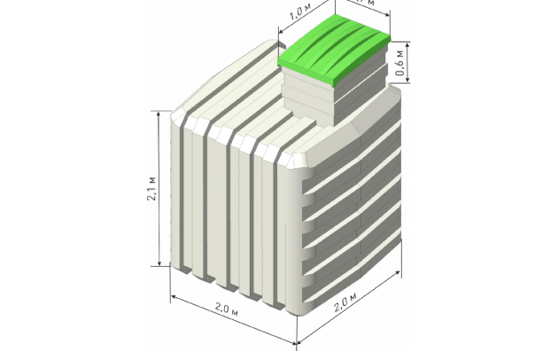Пластиковый погреб Чистовод 2000