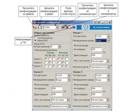 Программное обеспечение для конфигурации сигнализаторов уровня