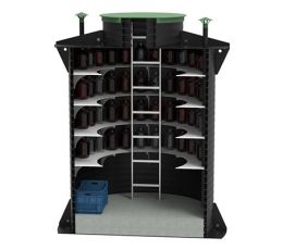 Пластиковый погреб (круглый, диаметр 1,5 метра)