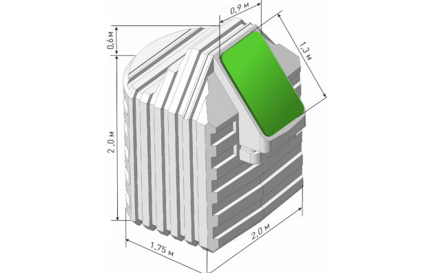 Пластиковый погреб Чистовод 2000Н